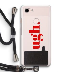Ugh: Pixel 3 Transparant Hoesje met koord