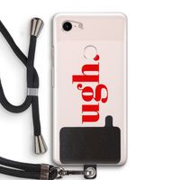 Ugh: Pixel 3 Transparant Hoesje met koord