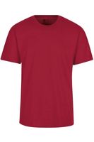TRIGEMA Comfort Fit T-Shirt ronde hals robijn, Effen - thumbnail