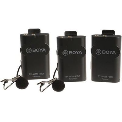 Boya BY-WM4PRO K2 draadloze microfoon systeem 2.4 (2 transmitters)