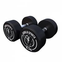 Gorilla Sports 100279-00008-0110 dumbbell Dumbbell met vast gewicht 25 kg 2 stuk(s) - thumbnail