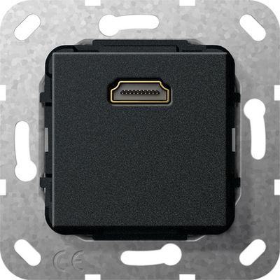 HDMI aansluiting mat zwart GIRA 567010
