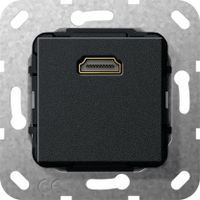 HDMI aansluiting mat zwart GIRA 567010