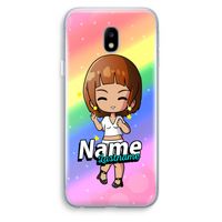 Chibi Maker vrouw: Samsung Galaxy J3 (2017) Transparant Hoesje