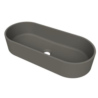 Arcqua Case waskom - ovaal - 60x26cm - mat quartz grijs WAS658911