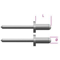 Beta 1741rv aluminium blindklinktang nagels 2,9k (p/100)