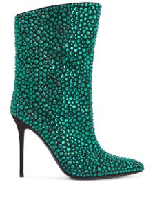 Giuseppe Zanotti bottines Merissa à ornements en cristal - Vert