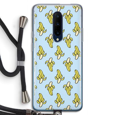 Bananas: OnePlus 7 Pro Transparant Hoesje met koord