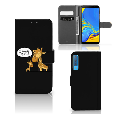 Samsung Galaxy A7 (2018) Leuk Hoesje Giraffe Samsung Galaxy A7 (2018) Leuk Hoesje Giraffe