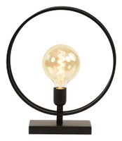 Light & Living Tafellamp 'Rudra' 35cm, mat zwart