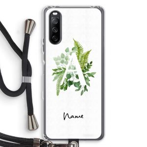 Green Brush: Sony Sony Xperia 10 III Transparant Hoesje met koord