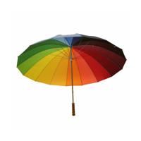 Paraplu golfmodel - regenboogkleuren - 130 cm - 16 banen - gaypride Paraplu golfmodel - regenboogkleuren - 130 cm - 16 banen - gaypride