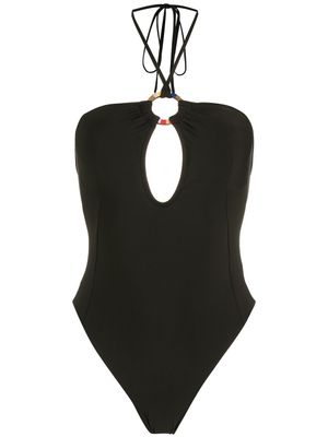 Amir Slama maillot de bain à détail d'anneau - Noir