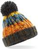 Beechfield CB486b Junior Corkscrew Pom Pom Beanie - Retro Blues - One Size