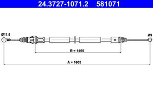 ATE Handremkabel 24.3727-1071.2