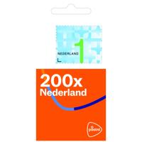 Postzegel nederland waarde 1 zelfklevend 200st | 5 stuks