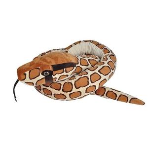 Wild Republic Pluche Birmese python - knuffeltje - 280 cm - slangen knuffels