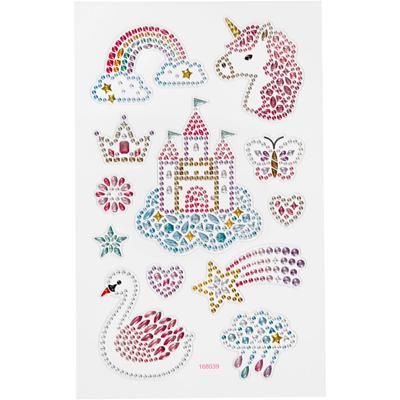 Creativ Company Diamond stickers, unicorn univers, vel 10x16 cm, 1 vel