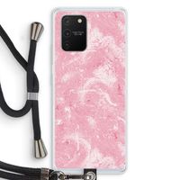 Abstract Painting Pink: Samsung Galaxy S10 Lite Transparant Hoesje met koord