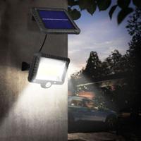 Solar LED schijnwerper met bewegingsmelder Maclean Energy IP44, 5W, 400lm, 6000K koud wit, lithium batterij 1300 mAh, 5,5V DC MCE438