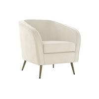 Leunstoel Home ESPRIT Crème 70 x 68 x 73 cm