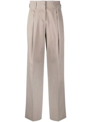 Golden Goose pantalon de tailleur à taille haute - Marron