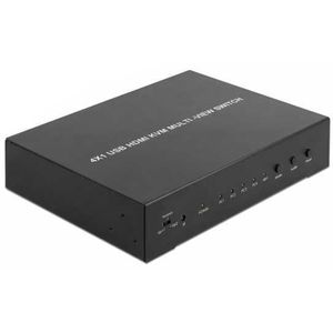 DeLOCK KVM 4-in-1 Multiview Switch 4x HDMI met USB kvm-switch