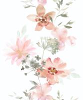Novamur Kylie Behang met aquarel bloemen - 81626