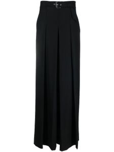 Alberta Ferretti pantalon ample à taille ceinturée - Noir