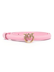 PINKO ceinture en cuir à boucle Love Birds - Rose