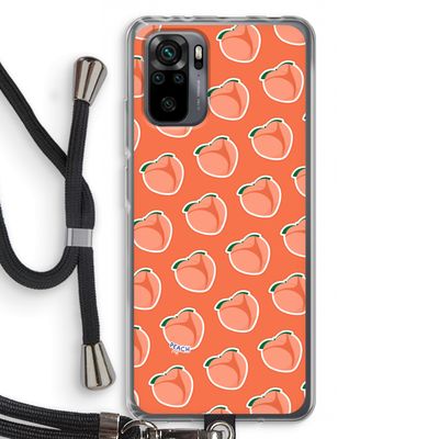 Just peachy: Xiaomi Redmi Note 10 Pro Transparant Hoesje met koord