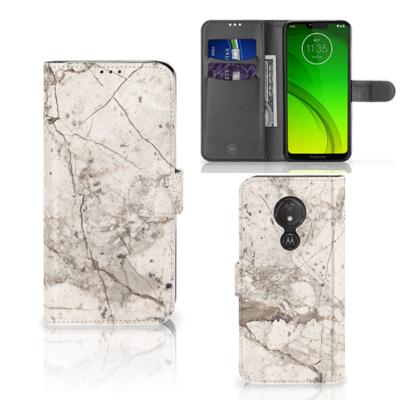 Motorola Moto G7 Power | Bookcase | Marmer Beige