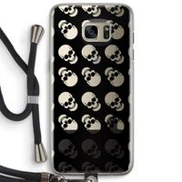 Musketon Skulls: Samsung Galaxy S7 Edge Transparant Hoesje met koord