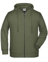 James & Nicholson JN8026 Men´s Zip-Hoody - /Olive - L