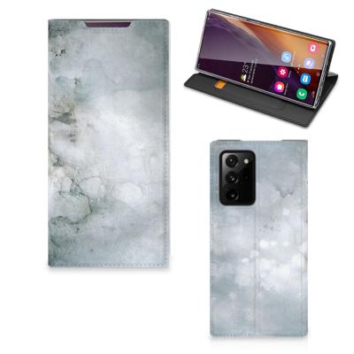 Bookcase Samsung Galaxy Note 20 Ultra Painting Grey Bookcase Samsung Galaxy Note 20 Ultra Painting Grey