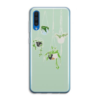Hang In There: Samsung Galaxy A50 Transparant Hoesje