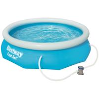 Bestway zwembad fast set rond 305 (blauw/lichtblauw, incl. filterpomp (220-240v))