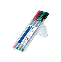 Fineliner staedtler triplus 334 0.3mm ass 4st | 10 stuks