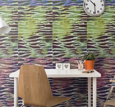 Dieren behang Abstracte zebra print