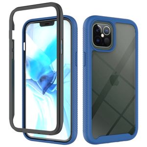 Samsung Galaxy A52 hoesje - Backcover - 2 delig - Schokbestendig - TPU - Donkerblauw