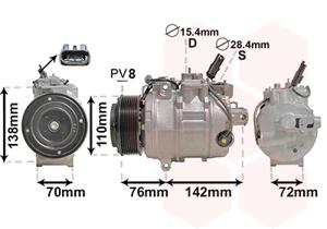 Van Wezel Airco compressor 0600K419