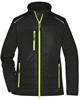 James & Nicholson JN1819 Ladies´ Hybrid Jacket - /Black/Neon-Yellow - 4XL