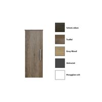 Kolomkast Sanicare Q4/Q15 1 Soft-Closing Deur 90x33,5x32 cm Grey-Wood