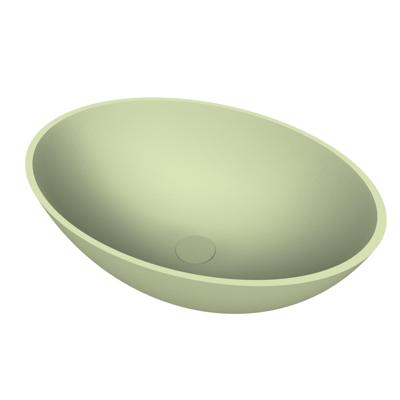 Arcqua Prince waskom - opbouw - ovaal - 49x34cm - mat pastel groen WAS706573