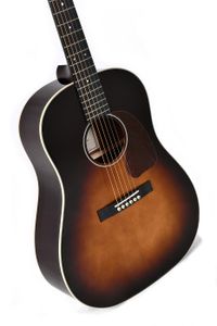 Sigma Guitars JM-SG45 Sunburst elektrisch-akoestische westerngitaar met gig bag