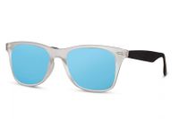 CWI zonnebril panto volledig omrand cat. 3 wit/blauw - thumbnail