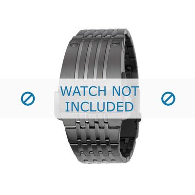 Diesel horlogeband DZ7111 Staal Zwart 30mm