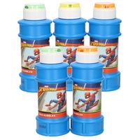 10x Disney Spiderman bellenblaas flesjes met bal spelletje in dop 175 ml voor kinderen - thumbnail