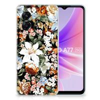 TPU Case voor OPPO A77 | A57 5G Dark Flowers