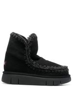 Mou bottes Eskimo en daim - Noir